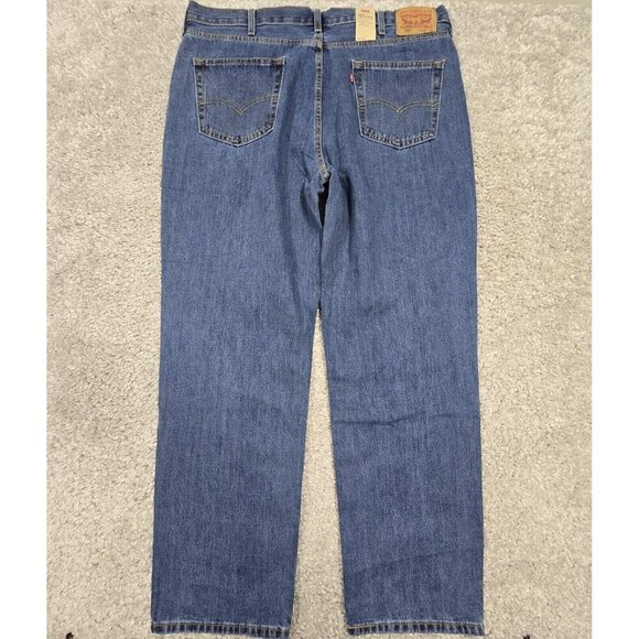Levis 550 Jeans Men 40x32 Blue Relaxed Taper Fit Medium Wash‎ Cowboy Biker Denim - Picture 3 of 12